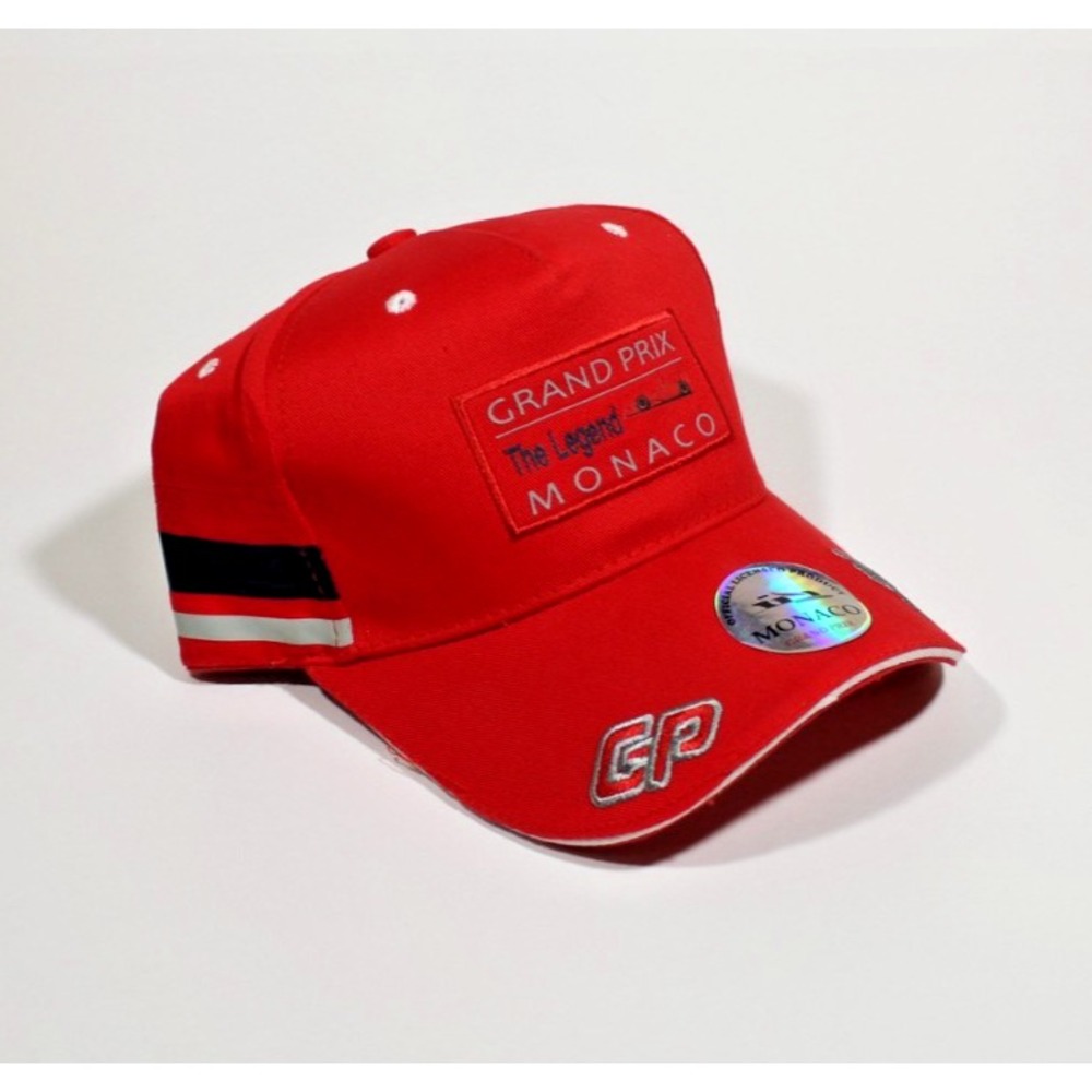 Monaco Grand Prix The Legend Embroidered Adjustable Hat Cp Red View 3